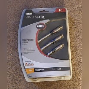 RCA NEW IN BOX DIGITAL PLUS HDTV COMPONENT VIDEO CABLE 6 FT DH6CV